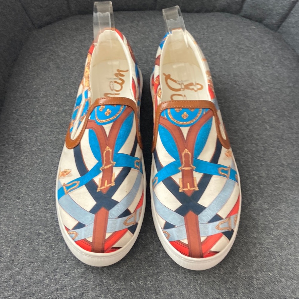 Sam Edelman Multicolored Satin
Pixie Slip On Sneakers Size 9 1/2